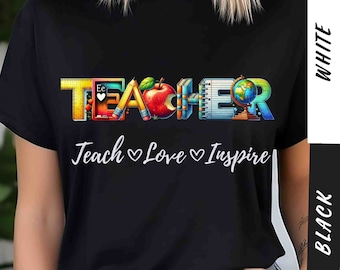Liebe lehren inspirieren zu wiederholen Shirt, Liebe lehren zu inspirieren png, Liebe lehren inspirieren t, Liebe lehren inspirieren Tshirt, Liebe lehren zu inspirieren T-Shirt
