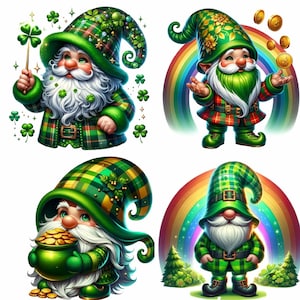 12 PNG St Partick Gnome png, Gnome clipart bundle, Gnome clipart, Gnome png,Gnome graphics, Gnome sublimation,whimsical gnome,Commercial Use