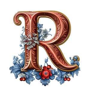 4 Letter R Crown Clipartpngalphabet - Etsy