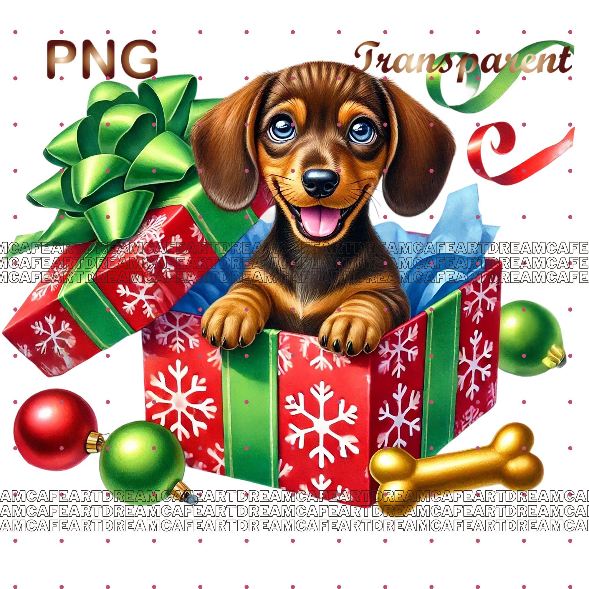 45 PNG Set 1 Christmas Dachshunds Clipart Bundle, Festive Dog ...