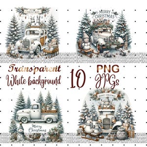 10PNG/JPG Marry Christmas Snowman bundle Clipart,set 1,Memory Book,Junk Journals,Scrapbooks,Digital Planners,Commercial Use,Digital Download