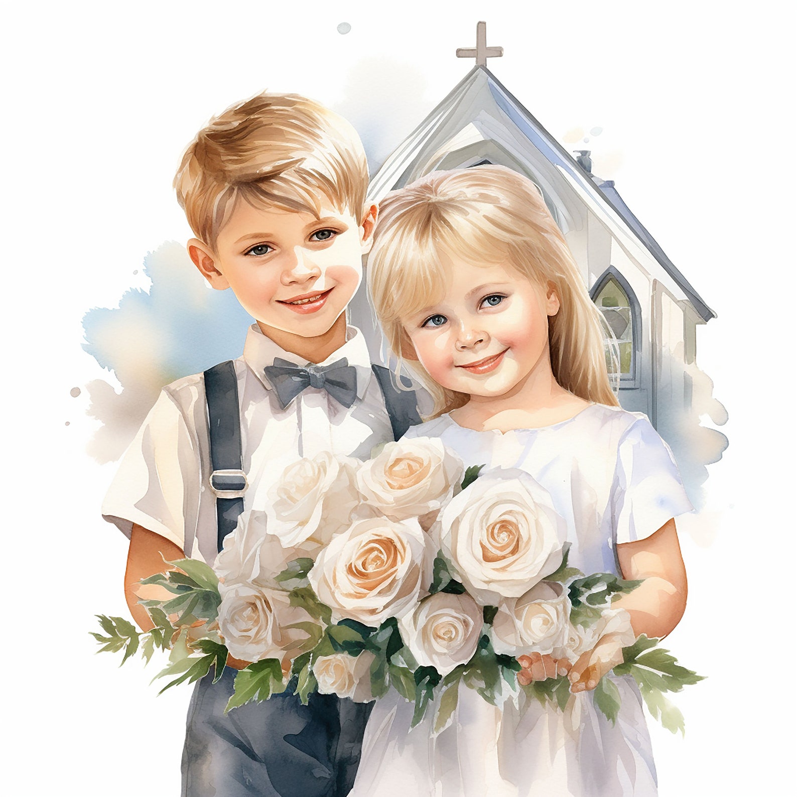 55 Jpgs Baby Baptism Clipart, Religious Clip Art, Christening Graphics ...