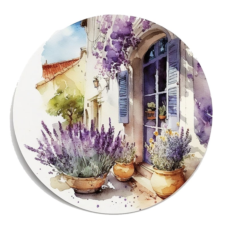 8 Lavender Clipart, watercolor lavender, Watercolor clipart, summer clipart, provence clipart, JPGs, Commercial Use,Digital Download bild 3