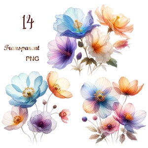 abstract flowers,boho flowers,boho style printable,clip art,clipart bundle,clipart pack,digital clipart,digital crafting,dried flowers,flowers printable,scrapbook images,watercolor clipart,watercolor flowers