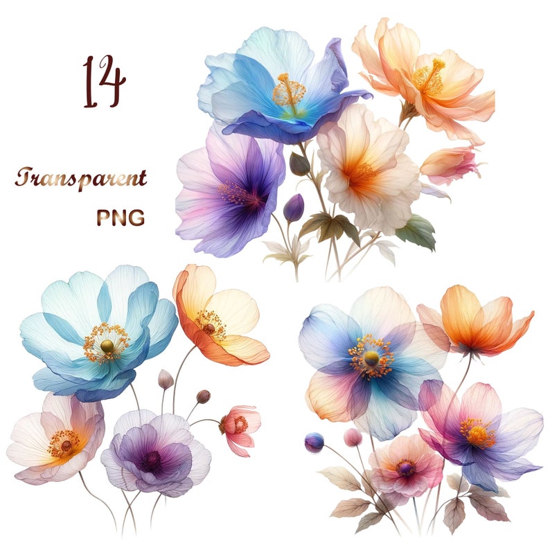 abstract flowers,boho flowers,boho style printable,clip art,clipart bundle,clipart pack,digital clipart,digital crafting,dried flowers,flowers printable,scrapbook images,watercolor clipart,watercolor flowers
