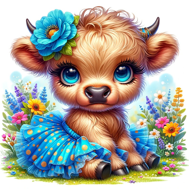 clipart,commercial use,cow in a bucket,cow watercolor,cute highland cow,funny highland cow,highland cow,highland cow bucket,highland cow calf,highland cow clipart,highland cow print,scottish cow,sublimation designs