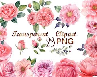 23 Pink Roses png, rose png, roses png,sublimation design,floral clipart,rose clipart,roses clipart,Commercial Use,Digital Download