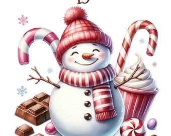 15 Christmas Snowman bundle Clipart, Snowman Clipart, candyland clipart png, clipart snowman, snowman clipart png,snowman png,clipart bundle