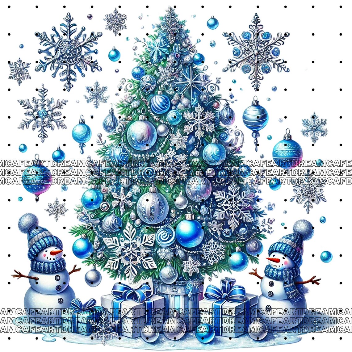 21 PNG Christmas Trees Clipart Bundle, Set 3,festive Tree Illustrations ...