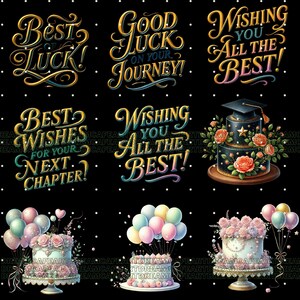 122 PNG Graduation clipart bundle, diploma clipart, graduation hat ,graduation cap, college clipart, Commercial Use, Digital Download image 19