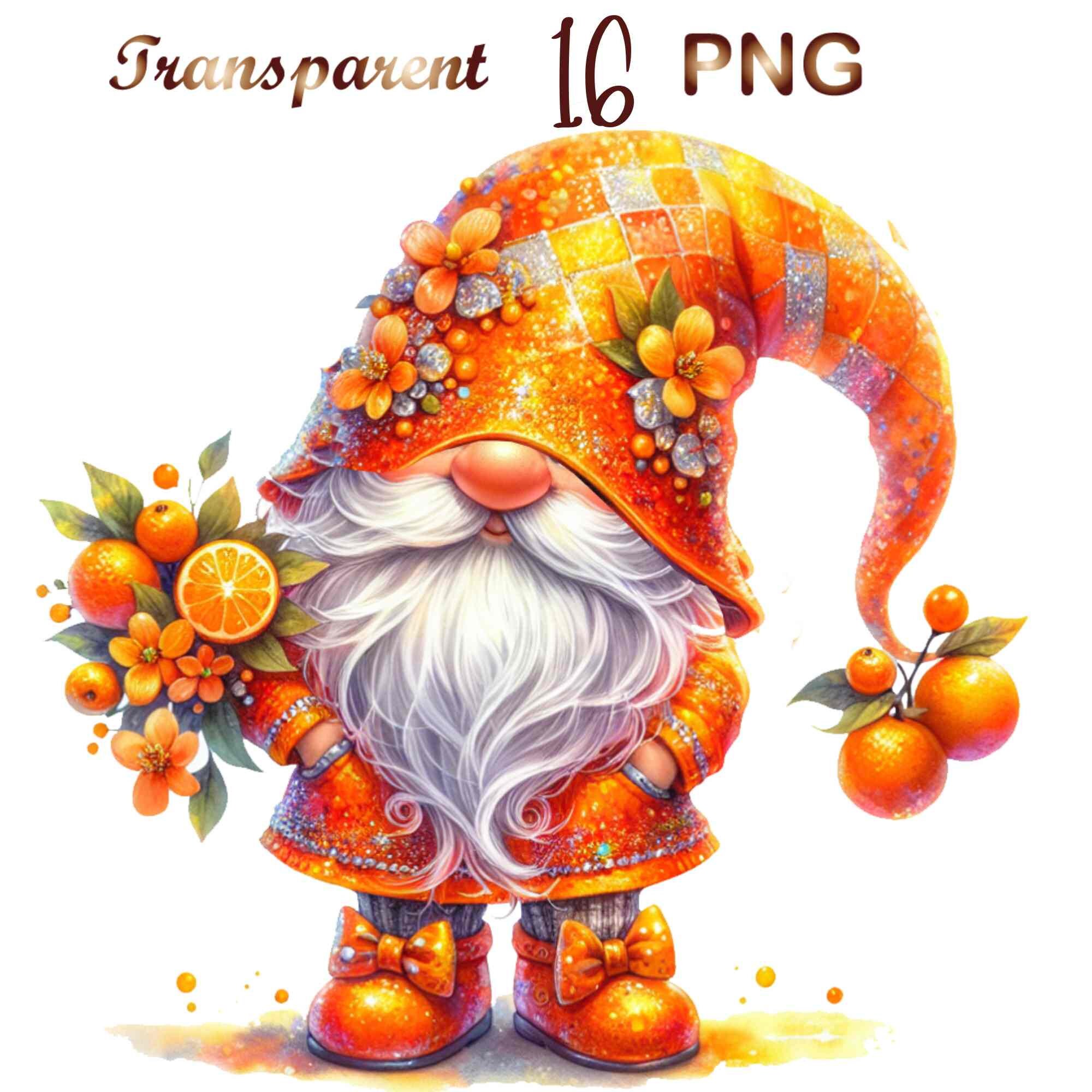 16 Summer Gnome Bundle Clipart PNG, Gnomes, Cute Gnome Png, Cute Gnome ...