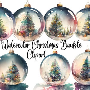 14 JPGs, Christmas Bauble Clipart, High Quality JPGs, Digital Download - Card Making, Mixed Media, Digital Paper Craft,Christmas clipart