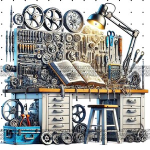 30 PNG Mechanics Clipart Bundle, Tool and Garage Illustrations Designs ...