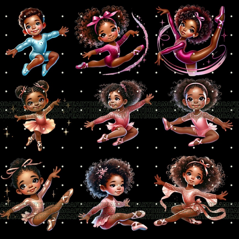 65 Gymnastics png, gymnastics clipart, gymnastics girl clipart, black girl gymnastics clipart,gymnastics girls clipart,black girl clipart image 9