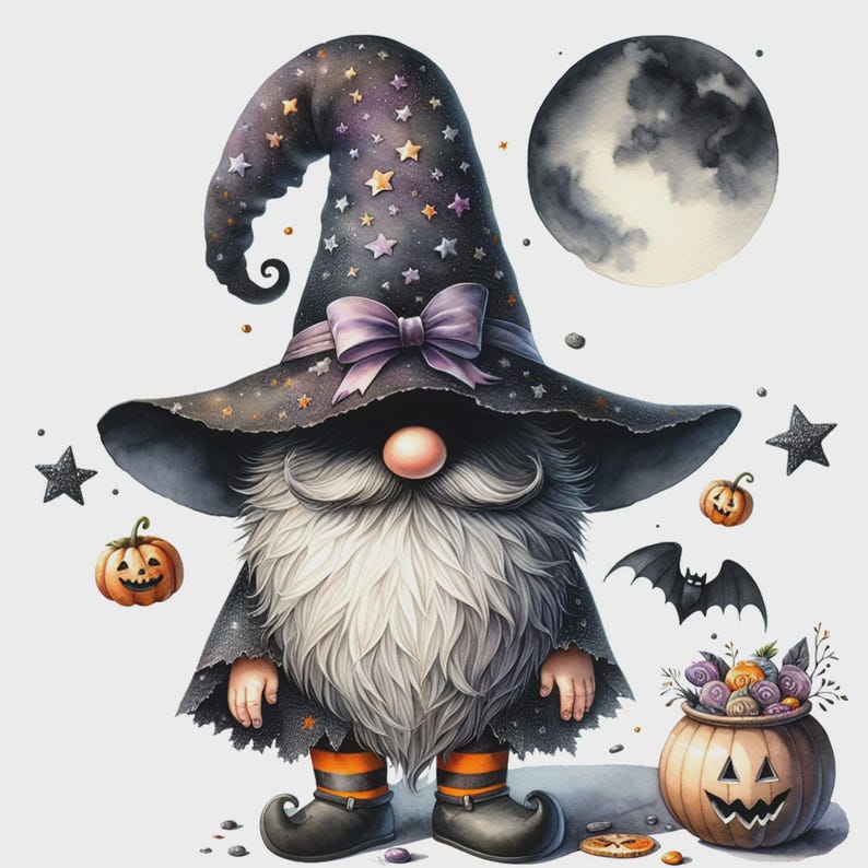 26 PNG, Halloween Gnome clipart bundle, gnome clipart bundle, autumn gnome,autumn fall gnome clipart, happy fall gnome,gnome clipart pumpkin image 2