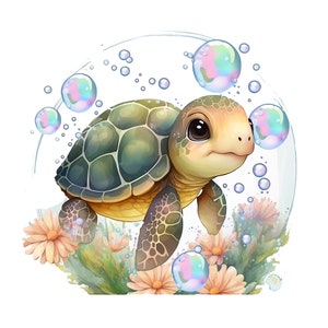 15 Sea Turtle Clipart Jpgs Commercial Use Digital Download - Etsy