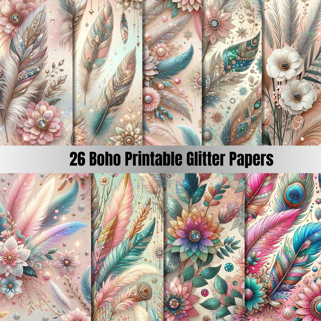 26 Boho Printable Pattern, Boho File, Boho Backdrop, Boho Background ...