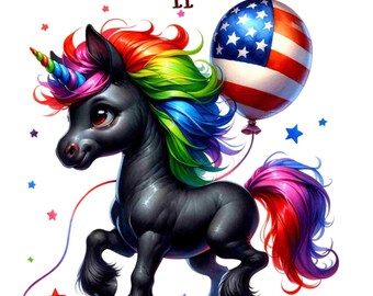 11 Baby unicorn clipart, patriotic unicorn,cute Unicorn clipart,Baby Unicorn png,Unicorn clipart,black unicorn,afro unicorn,african american