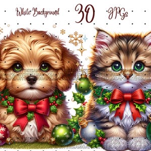 30 Winter Animals Clipart JPG, Christmas  Animals Clipart,Christmas clipart,Penguin clipart,Digital Download,Commercial USe
