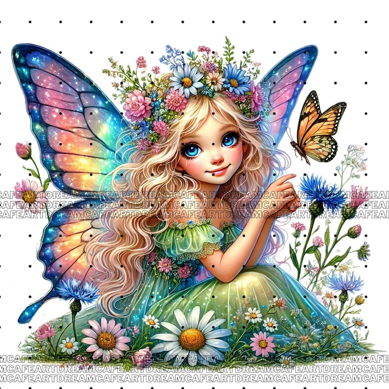 Spring Fairy Reuben 70 PNG, Spring Fairies Clipart, Enchanting Spring Fairy Graphics ...