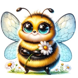 20 PNG Sweet Bees Clipart Bundle, Cute Bees Clipart bundle, Cute Bees png, Bees Clipart Bundle, Honey bee clipart bundle, Honey bee clipart