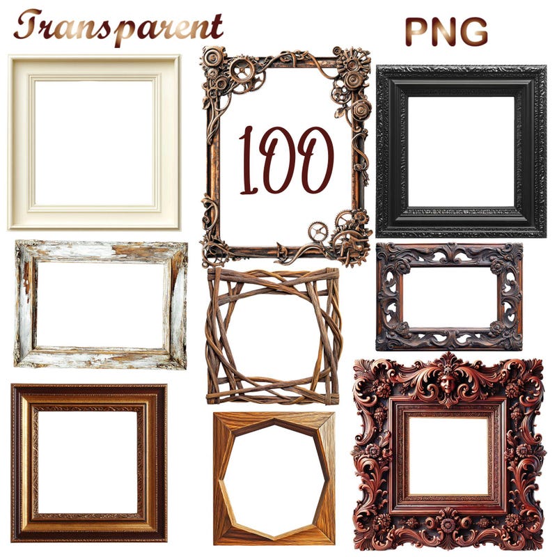 Vintage Frame Wood Svg - Etsy