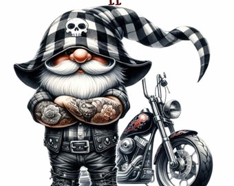11 Clipart di motociclisti, Clipart di pacchetti di gnomi, motociclista americano gnomo motociclista, gnomi, download digitale, gnomo png, uso commerciale, gnomo motociclista png
