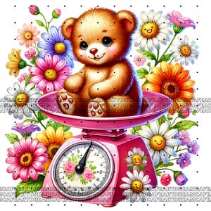 24 PNG Weightscale Animals Clipart Bundle, Adorable Animal Scales ...