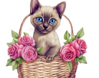 ワンピース Kitten in Flower Basket Amavel ワンピース Kitten in Flower Basket Amavel Kitten in Flower