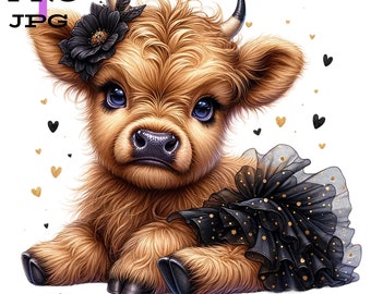 1 PNG, cute highland cow png, cute highland cow sublimation,highland cow painting,cute highland cow sublimation,Sublimation,dtf png,dtf