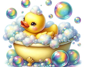 25 JPG, Rubber Duck Clipart bundle, Graphics Rubber Duck, Commercial Use, Digital download, Card Making, Mixed Media,Digital Pap er Craft