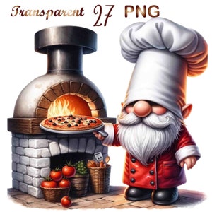 27 Chef gnome, cook gnome, cooking gnome, Cute gnome png, gnome clipart png, gnomes clipart png, clipart gnomes, chef clipart