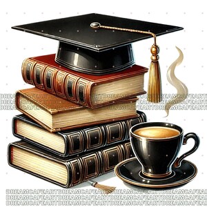 122 PNG Graduation clipart bundle, diploma clipart, graduation hat ,graduation cap, college clipart, Commercial Use, Digital Download image 10