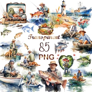 85 aquarel vissen clipart png, vissen clipart bundel, vissen 85 png clip art visserij thema aquarel vissen, commercieel gebruik