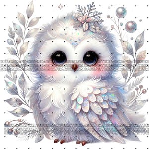 Owl Clipart bundle 135 PNG, Sparkling Owl Sublimation, Colorful Owls, Owl artwork, Owl printable, Digital Download, Card Making imagen 13