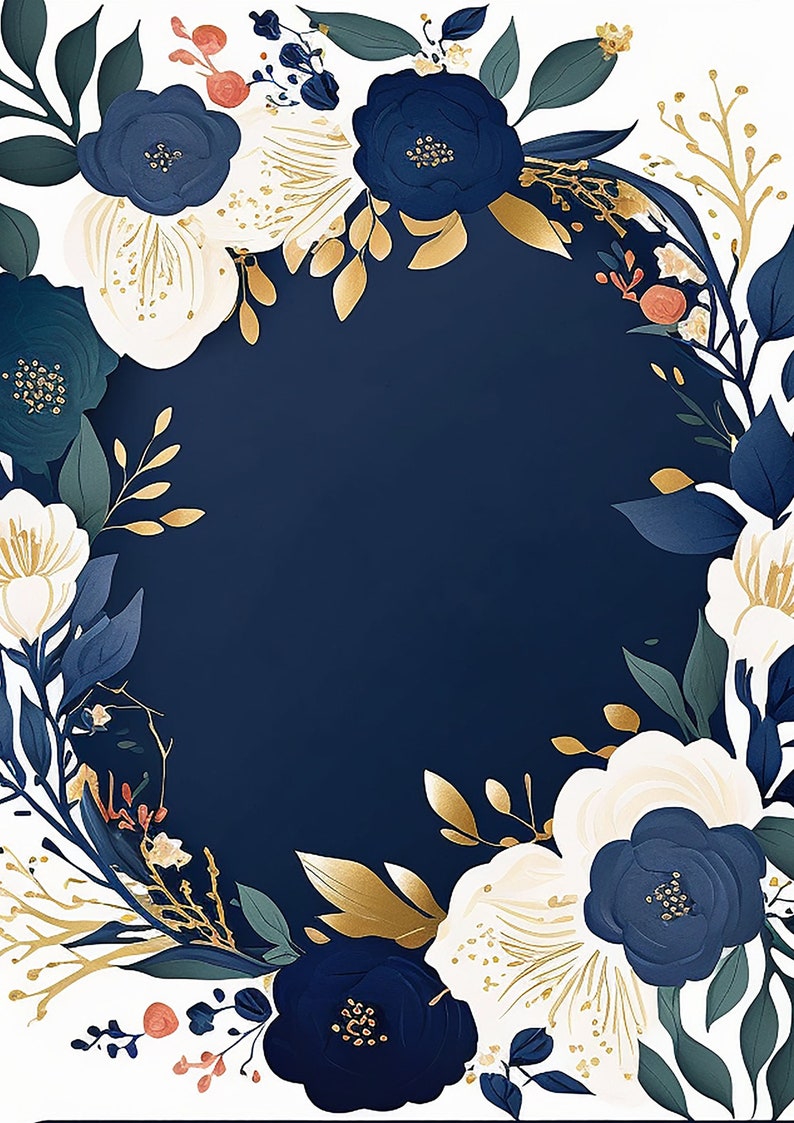 10 Floral Stationery Templates A4 Format Boho PSVP Boho Etsy