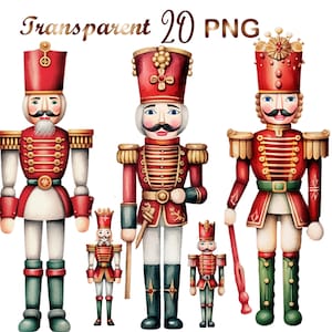 20 png, Cascanueces navideño clipart, Cascanueces png, feliz navidad png, diseño de sublimación, clipart de navidad, xmas png, descarga digital