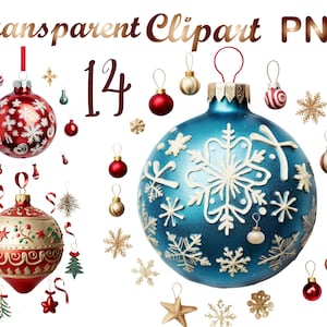 14 png, Watercolor Christmas Bauble clipart, Bauble  png, Watercolor Christmas Bauble png, Mixed Media,Digital Paper Craft,Commercial USe