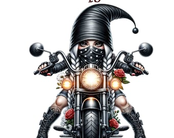 16 Clipart di motociclisti, Clipart di pacchetti di gnomi, motociclista americano gnomo motociclista, gnomi, download digitale, gnomo png, uso commerciale, gnomo motociclista png