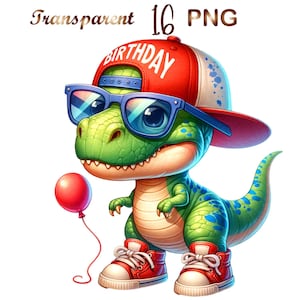 16 cute dinosaur clipart, baby dinosaur clipart, clipart dinosaur, dinosaur balloons, dinosaur birthday, dinosaur png, boy dinosaur png
