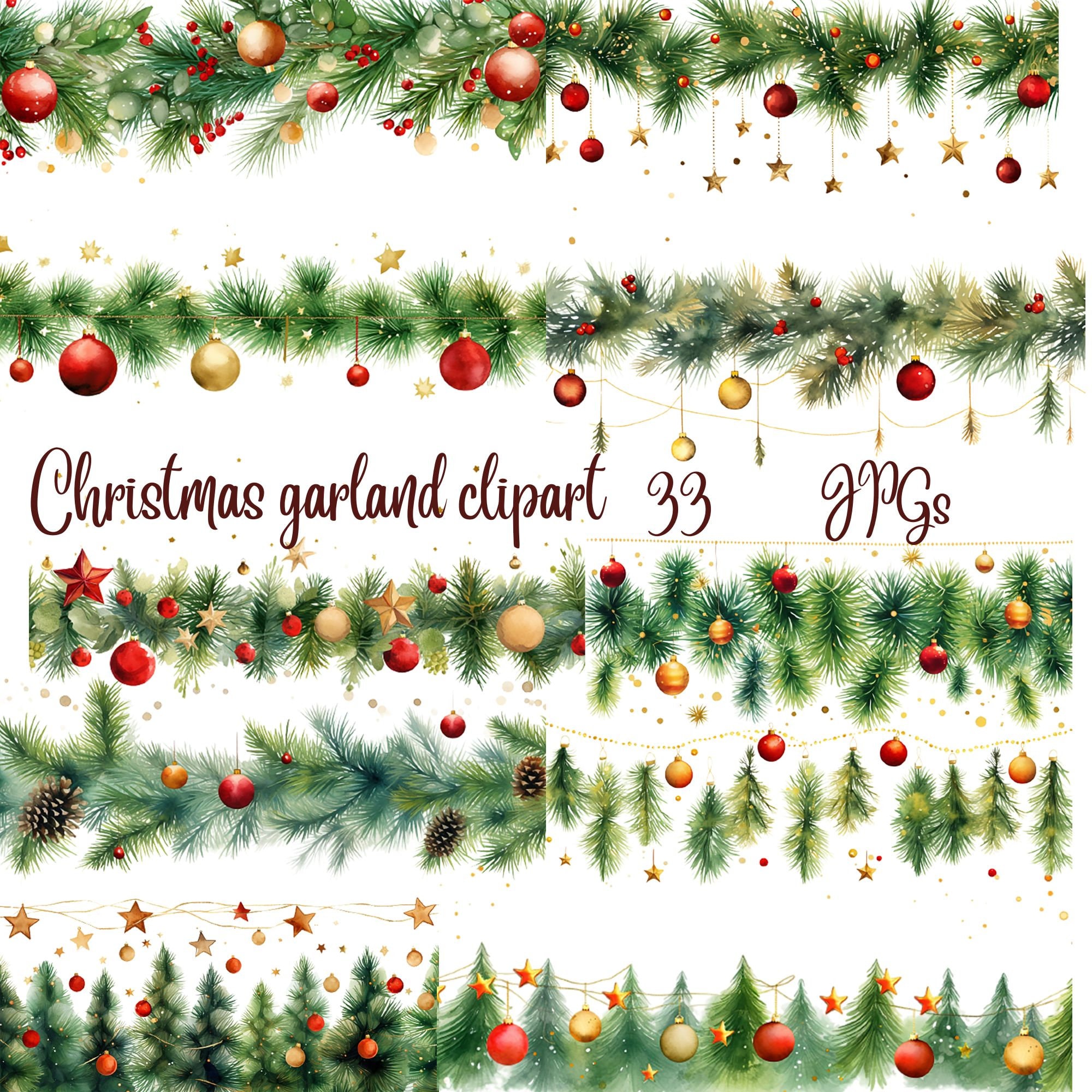 Watercolor Christmas Mail Clipart  Christmas watercolor, Christmas mail,  Christmas present clip art