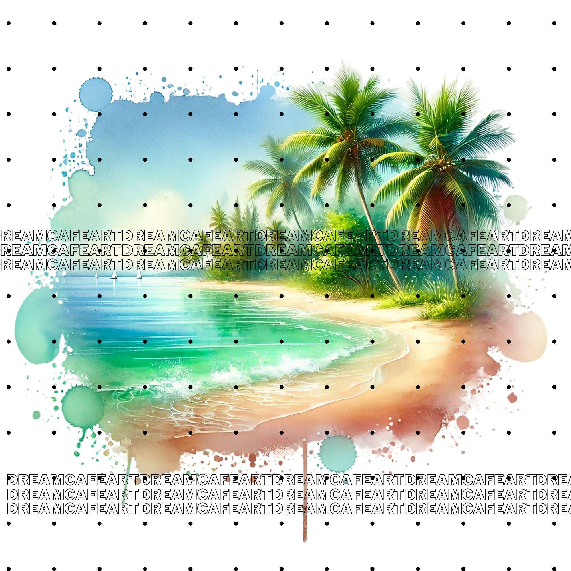 35 PNG Set 1 Beach Landscapes Clipart Bundle, Scenic Beach Graphics ...