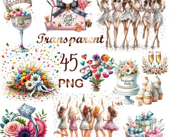 45 PNG, Bachelorette Clipart bundle, Bachelorette Graphic, Bachelorette Designs, Bride to Be Clipart, Bridesmaid drawing,Best friend clipart