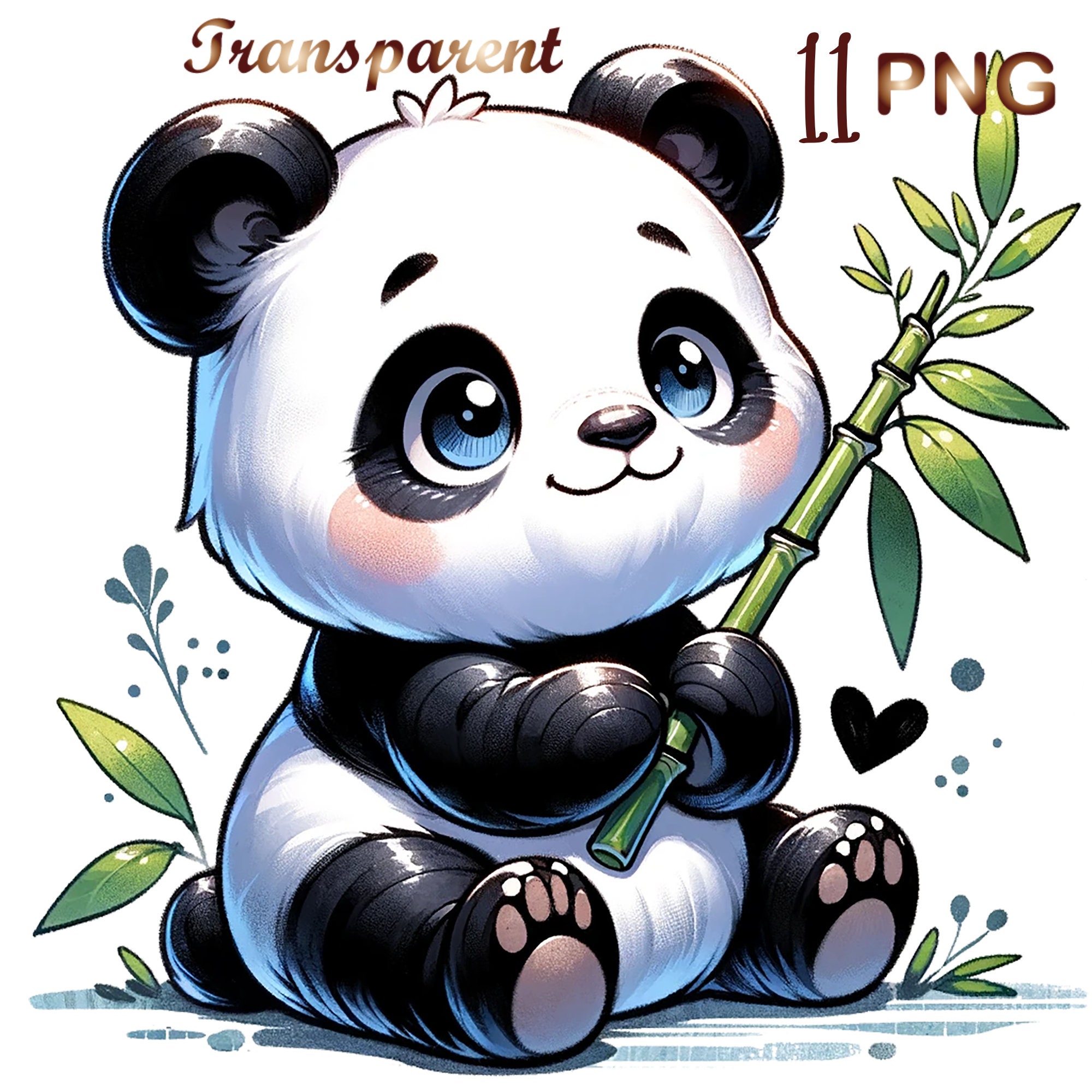 11 Baby Panda Clipart png, Panda  tshirt, Panda tshirt png, Panda clipart, sublimation design, Commercial USe, Digital download