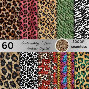 60 Seamless Animal Print - Watercolor pattern - Seamless Pattern - Commercial Use - Digital Paper,Repeating Pattern, Seamless design