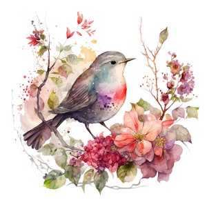 12 Floral Bird Png, Floral Bird Clipart, Floral Bird Art, Floral Bird ...