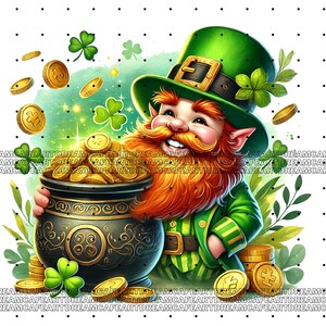 44 PNG set 1 St. Patrick's Day Clipart bundle, Festive Irish Illustrations Designs, Digital Download, Unlimited Commercial Use immagine 3