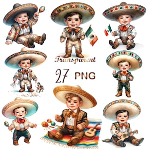 27 PNG set 1 Mexican Charro Baby Boy clipart bundle,Mexican Baby Shower clipart,Mexican Wedding,Charro Baby,Cute Mexican Baby,Mexico clipart