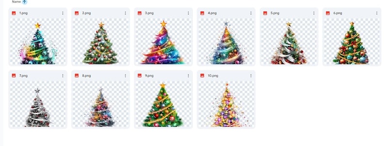 10 Christmas png, Christmas Tree png, merry christmas png,sublimation design,christmas clipart,xmas tree png,Digital Download,Commercial use image 8