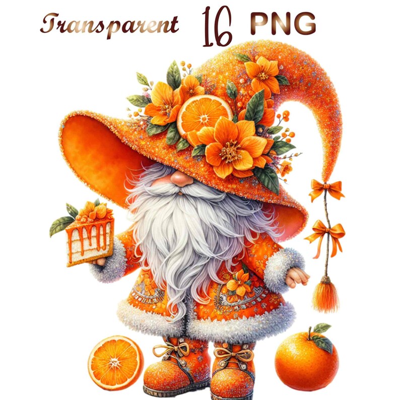 16 Summer Gnome Bundle Clipart PNG, Gnomes, Cute Gnome Png, Cute Gnome ...